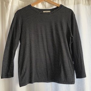 Stripped black and white Vince shirt